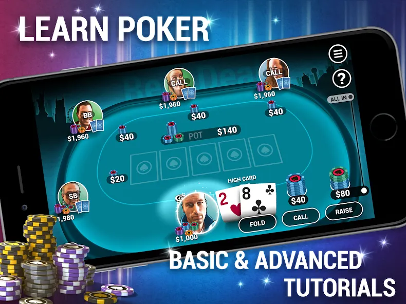 Скачать Learn How To Play Texas Poker взлом на бесконечные деньги + мод меню screen 5