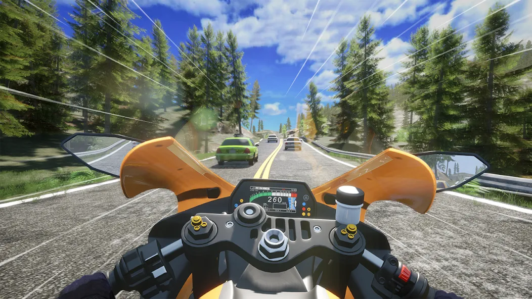 Скачать Speed Moto Dash:Real Simulator (Спид Мото Дэш) взлом на бесконечные деньги + мод меню screen 5