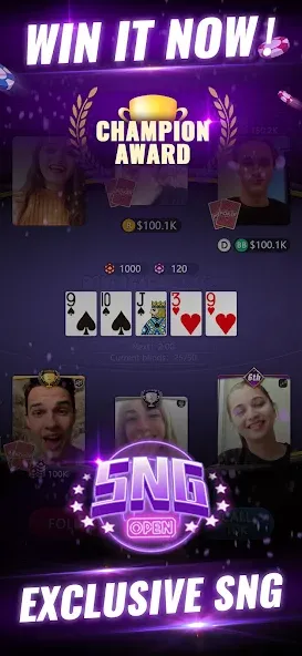 Скачать PokerGaga: Texas Holdem Live (ПокерГага) взлом на бесконечные деньги + мод меню screen 3