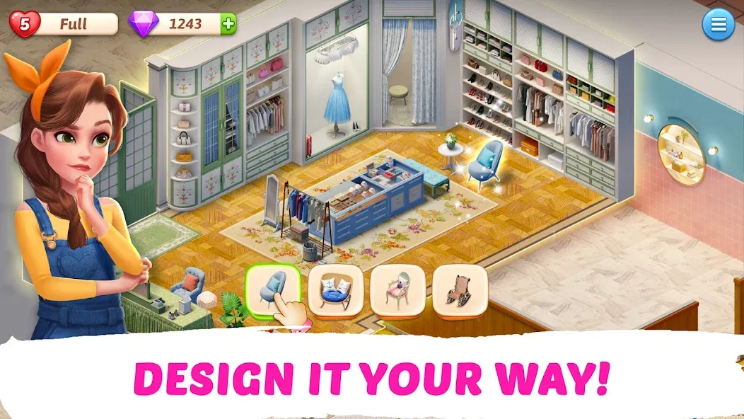 Скачать My Story — Mansion Makeover взлом на бесконечные деньги + мод меню screen 3