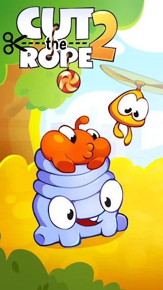 Скачать Cut the Rope 2 (Кат зе Роуп 2) взлом на бесконечные деньги + мод меню screen 1