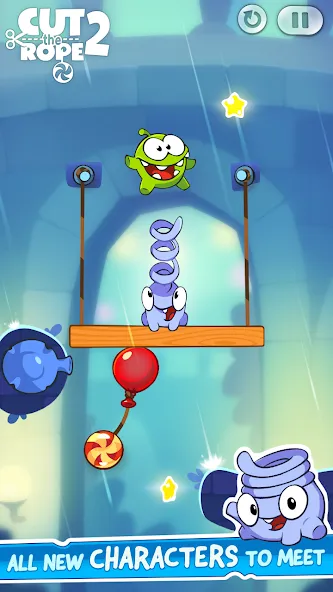 Скачать Cut the Rope 2 (Кат зе Роуп 2) взлом на бесконечные деньги + мод меню screen 4