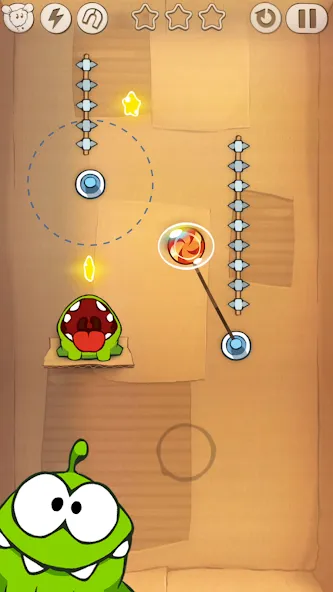 Скачать Cut the Rope (Кат зе Роуп) взлом на бесконечные деньги + мод меню screen 3