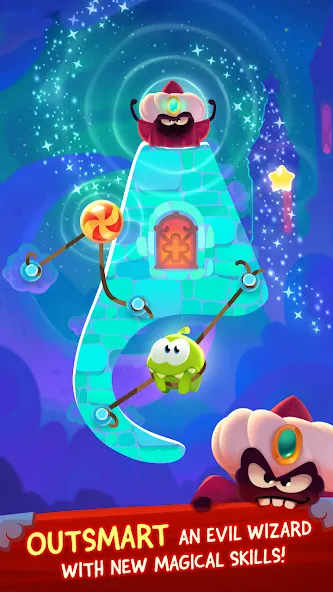 Скачать Cut the Rope: Magic (Кат зе Роуп) взлом на бесконечные деньги + мод меню screen 2