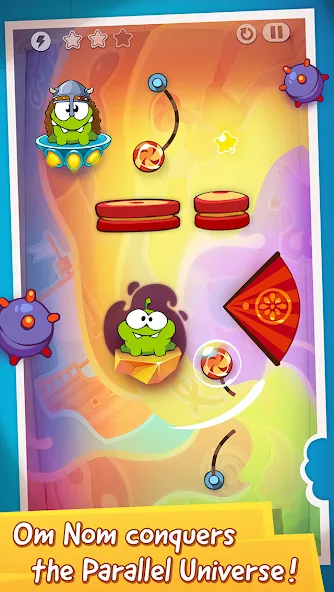 Скачать Cut the Rope: Time Travel (Сат зе Роуп) взлом на бесконечные деньги + мод меню screen 1