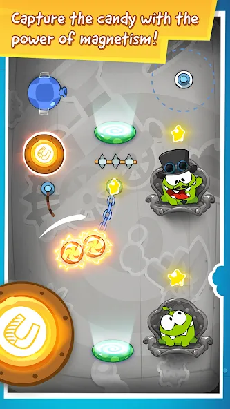 Скачать Cut the Rope: Time Travel (Сат зе Роуп) взлом на бесконечные деньги + мод меню screen 2