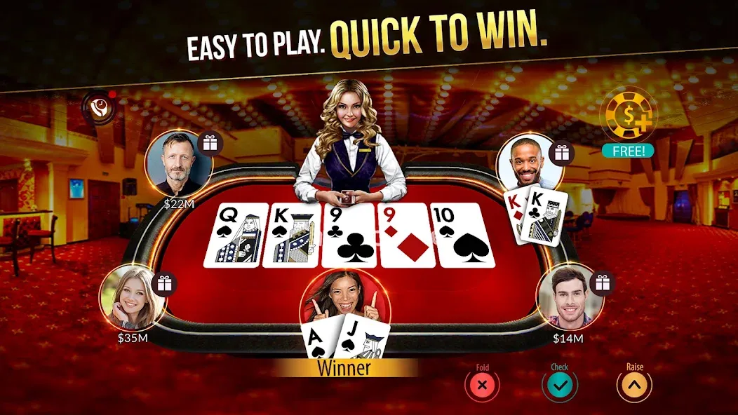 Скачать Zynga Poker ™ – Texas Holdem (Зинга Покер) взлом на бесконечные деньги + мод меню screen 1