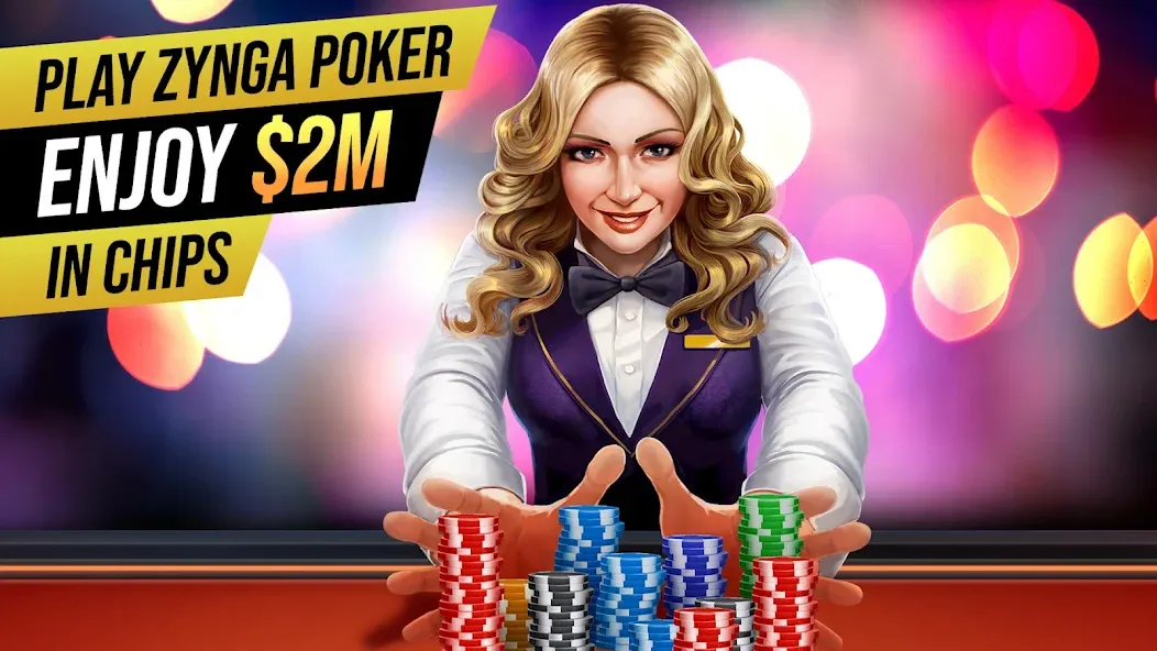 Скачать Zynga Poker ™ – Texas Holdem (Зинга Покер) взлом на бесконечные деньги + мод меню screen 2