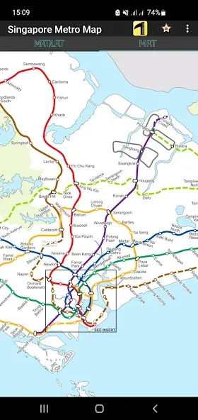 Скачать Singapore Metro Map (Карта метро Сингапура) взлом screen 5