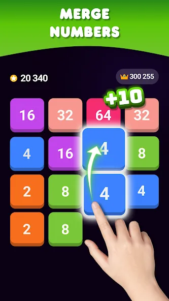 Скачать 2048: Puzzle Game! Merge Block (Две тысячи сорок восемь) взлом на бесконечные деньги + мод меню screen 1