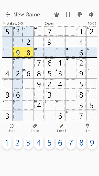 Скачать Killer Sudoku — Sudoku Puzzles взлом на бесконечные деньги + мод меню screen 1