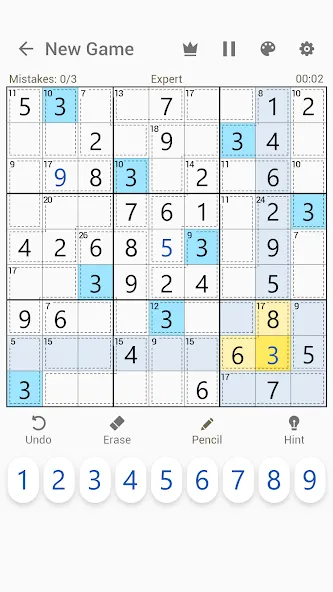 Скачать Killer Sudoku — Sudoku Puzzles взлом на бесконечные деньги + мод меню screen 3