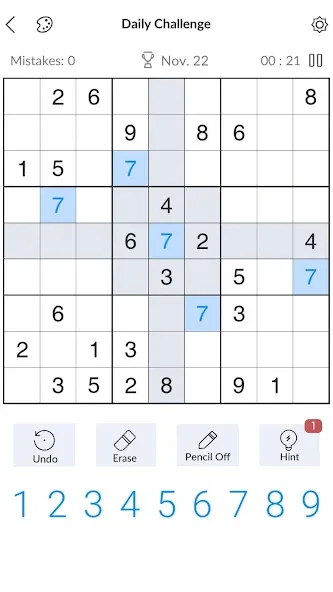 Скачать Sudoku — Classic Sudoku Puzzle взлом на бесконечные деньги + мод меню screen 1