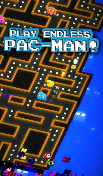 Скачать PAC-MAN 256 — Endless Maze (ПАК) взлом на бесконечные деньги + мод меню screen 1