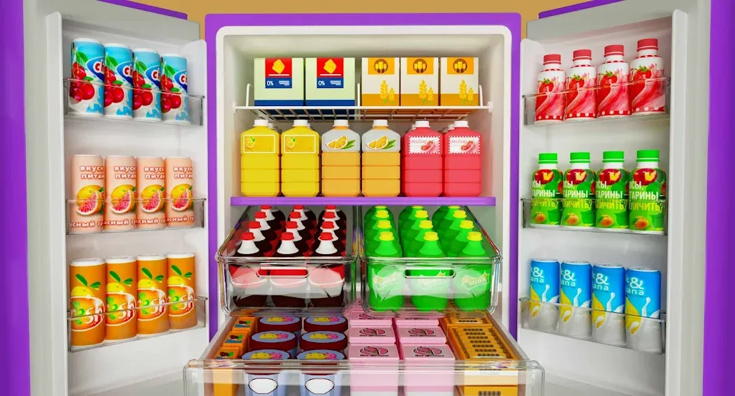 Скачать Fill Up Fridge：Organizing Game взлом на бесконечные деньги + мод меню screen 1