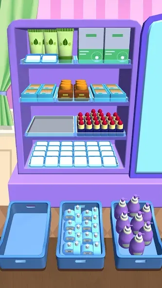 Скачать Fill Up Fridge：Organizing Game взлом на бесконечные деньги + мод меню screen 2