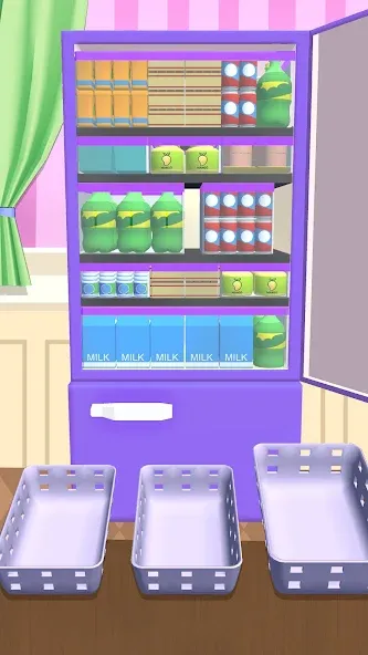 Скачать Fill Up Fridge：Organizing Game взлом на бесконечные деньги + мод меню screen 5