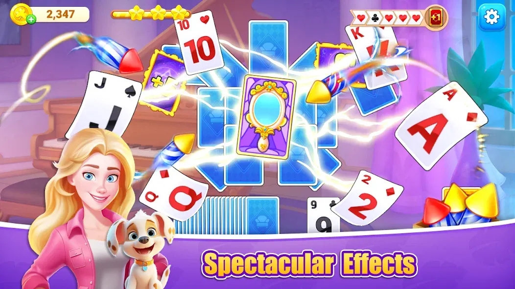 Скачать Fish Solitaire™ TriPeaks взлом на бесконечные деньги + мод меню screen 1