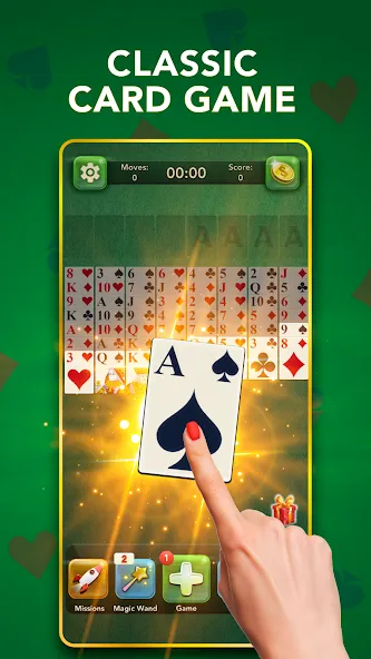 Скачать FreeCell Classic Card Game (ФриСел Классическая карточная игра) взлом на бесконечные деньги + мод меню screen 1