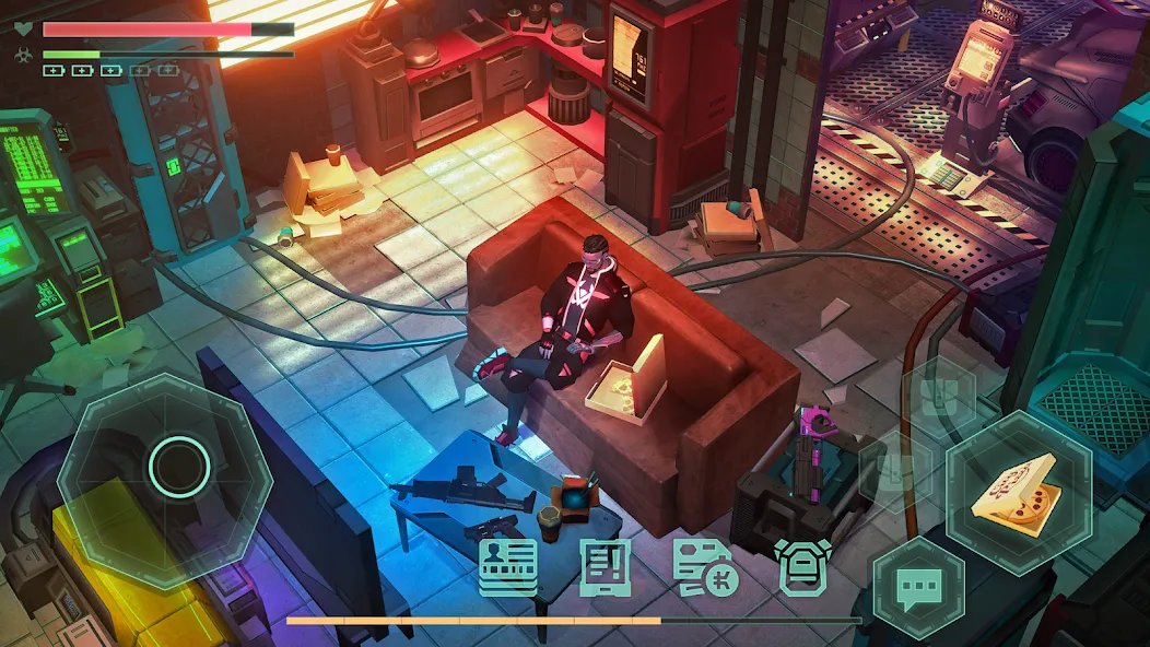 Скачать Cyberika: Action Cyberpunk RPG взлом на бесконечные деньги + мод меню screen 2