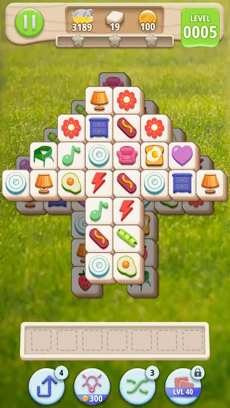 Скачать Tiledom — Matching Puzzle (Тайледом) взлом на бесконечные деньги + мод меню screen 1