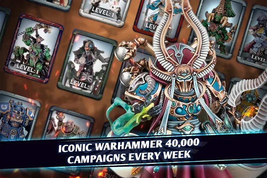 Скачать Warhammer Combat Cards — 40K (Вархаммер Комбат Кардс) взлом на бесконечные деньги + мод меню screen 2