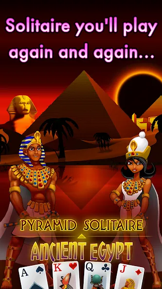 Скачать Pyramid Solitaire — Egypt (Пирамиды пасьянс) взлом на бесконечные деньги + мод меню screen 2