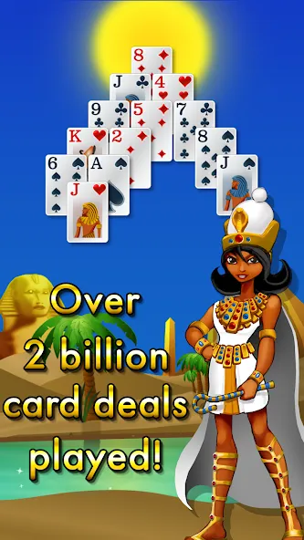 Скачать Pyramid Solitaire — Egypt (Пирамиды пасьянс) взлом на бесконечные деньги + мод меню screen 5