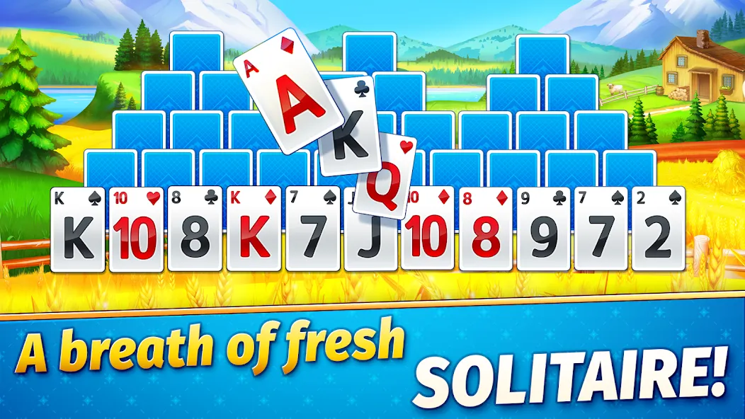 Скачать Solitaire Golden Prairies взлом на бесконечные деньги + мод меню screen 1