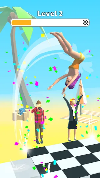 Скачать Human Flip: Jump Master Game (Хуман Флип) взлом на бесконечные деньги + мод меню screen 2