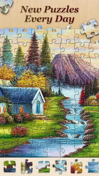 Скачать Jigsawscapes® — Jigsaw Puzzles (Джигсоускейпс) взлом на бесконечные деньги + мод меню screen 3