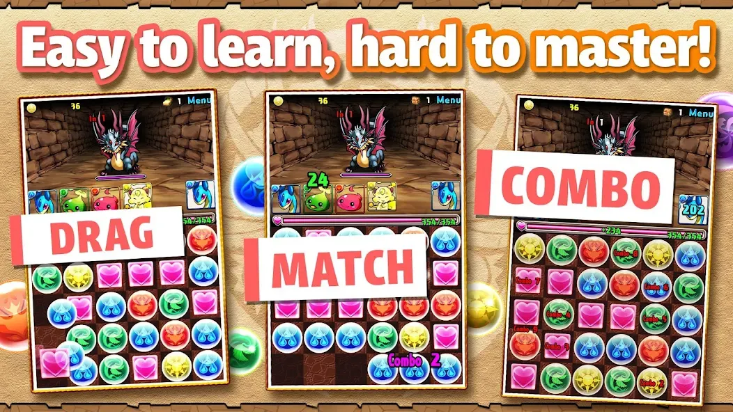 Скачать Puzzle & Dragons взлом на бесконечные деньги + мод меню screen 2