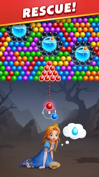 Скачать Bubble Shooter Royal Pop взлом на бесконечные деньги + мод меню screen 1