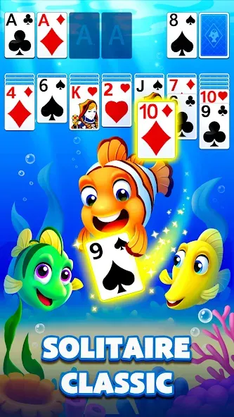 Скачать Solitaire Ocean взлом на бесконечные деньги + мод меню screen 4