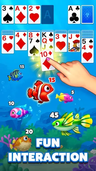 Скачать Solitaire Ocean взлом на бесконечные деньги + мод меню screen 5