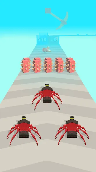 Скачать Merge Spider Train взлом на бесконечные деньги + мод меню screen 1