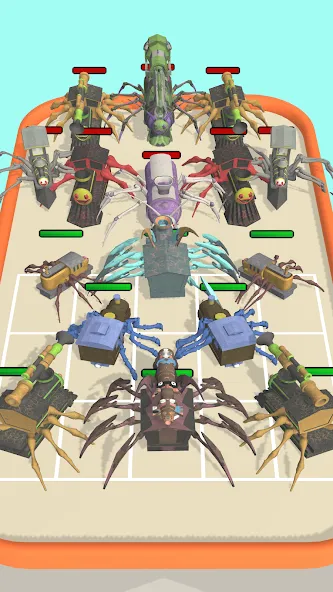 Скачать Merge Spider Train взлом на бесконечные деньги + мод меню screen 3