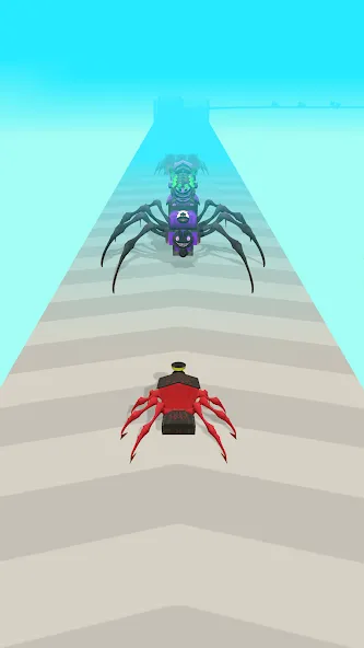 Скачать Merge Spider Train взлом на бесконечные деньги + мод меню screen 4