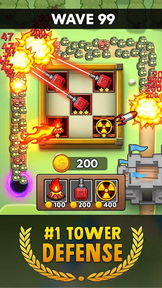 Скачать Merge Clash: Tower Defense TD (Мердж Клаш) взлом на бесконечные деньги + мод меню screen 2