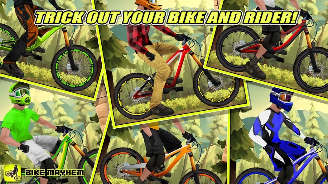 Скачать Bike Mayhem Free (Байк Мейхем Фри) взлом на бесконечные деньги + мод меню screen 3