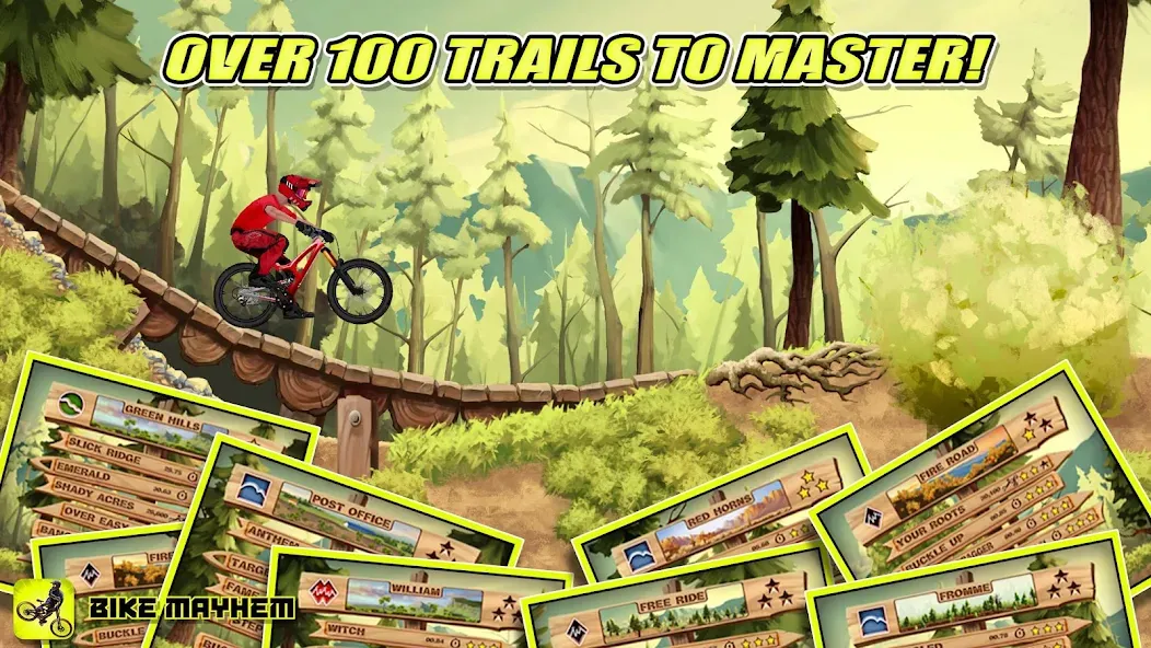 Скачать Bike Mayhem Free (Байк Мейхем Фри) взлом на бесконечные деньги + мод меню screen 4