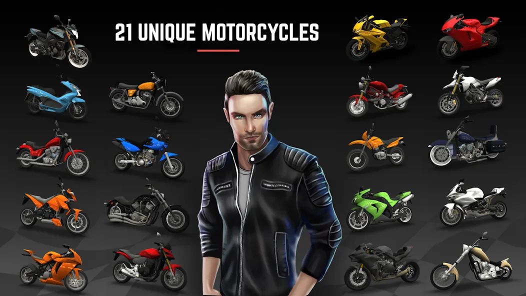 Скачать Racing Fever: Moto (Рейсинг Фивер) взлом на бесконечные деньги + мод меню screen 2