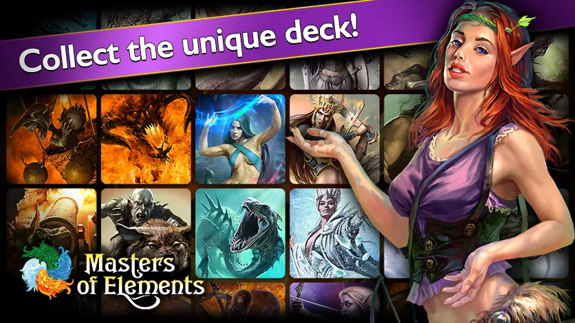 Скачать Masters of Elements－Online CCG взлом на бесконечные деньги + мод меню screen 2