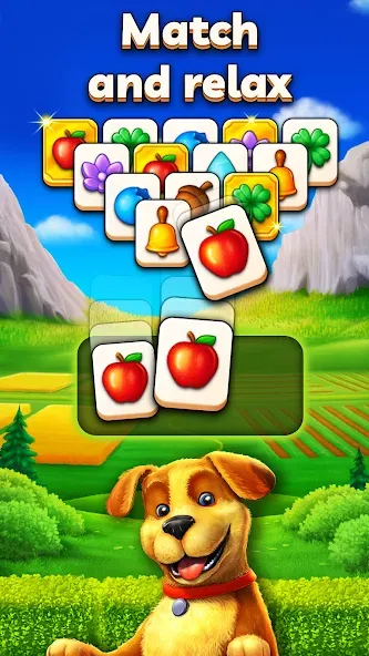 Скачать Joey's Farm — Tile Match взлом на бесконечные деньги + мод меню screen 1