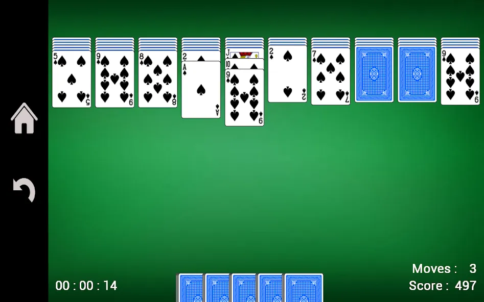 Скачать Spider Solitaire взлом на бесконечные деньги + мод меню screen 3