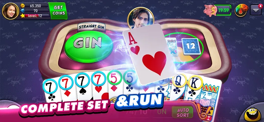 Скачать Gin Rummy Plus: Fun Card Game (Джин Рамми Плюс) взлом на бесконечные деньги + мод меню screen 4