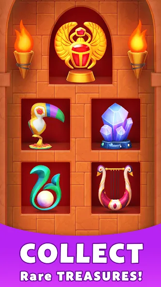 Скачать Treasure Party: Puzzle Fun! (Трежер Пати) взлом на бесконечные деньги + мод меню screen 5