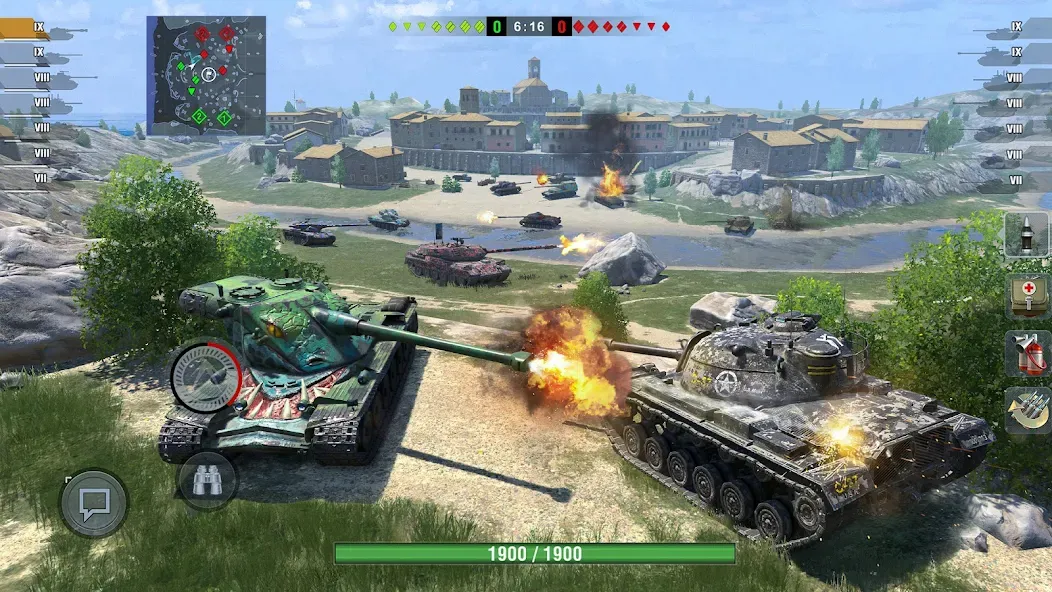 Скачать World of Tanks Blitz (Ворлд оф Танкс Блиц ПВП) взлом на бесконечные деньги + мод меню screen 2