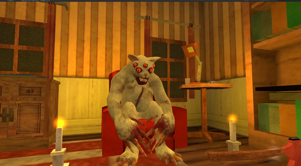 Скачать Cat Fred Evil Pet. Horror game взлом на бесконечные деньги + мод меню screen 4