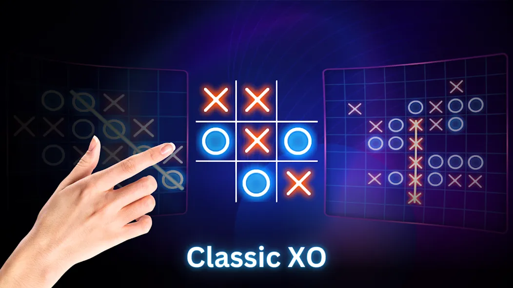 Скачать Tic Tac Toe 2 Player: XO Game (Тик Так Тоу 2 игрока) взлом на бесконечные деньги + мод меню screen 2